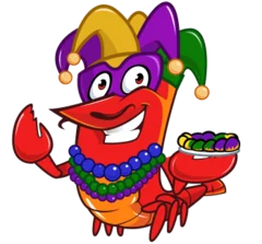 Alphonse the Crawfish - Mardi Gras