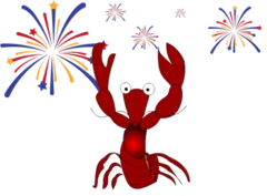 Alphonse the Crawfish - Happy New Year