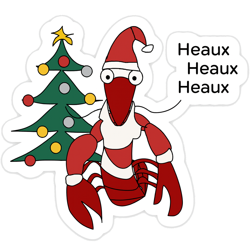 Alphonse the Crawfish - Santa