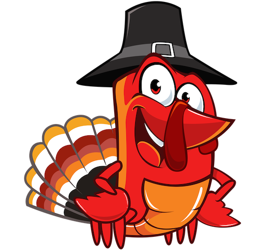 Alphonse celebrating Thanksgiving