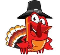 Alphonse celebrating Thanksgiving