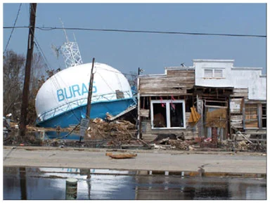 Buras Water Tower Collapse