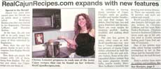 RealCajunRecipes.com dans le Kaplan Herald