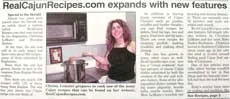 RealCajunRecipes.com in the Kaplan Herald