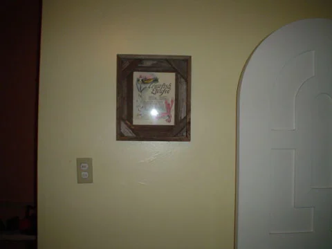 Recette encadrée en bois de grange cajun