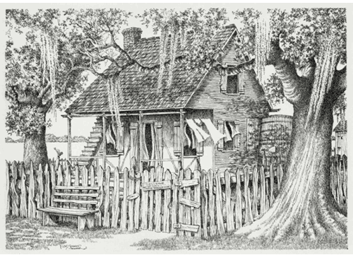 Maison cajun par Floyd Sonnier