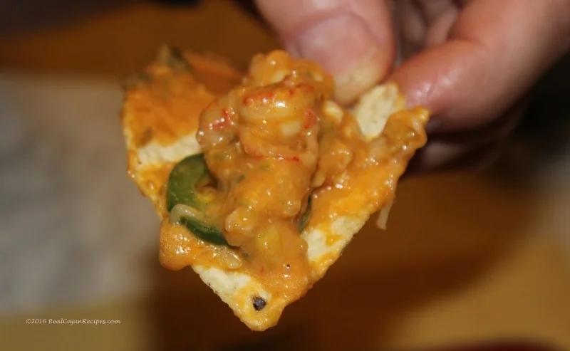 Crawfish Nachos - Crawfish, Cheese and Chips