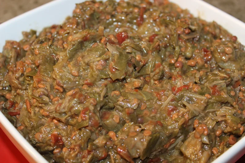 Stewed (Smothered) Okra - Oven or Stove Top