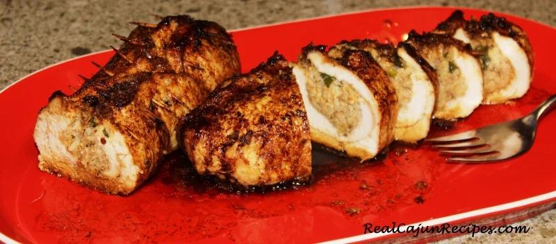 Boudin Stuffed Pork Loin