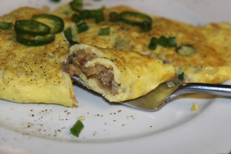 Omelette au Boudin