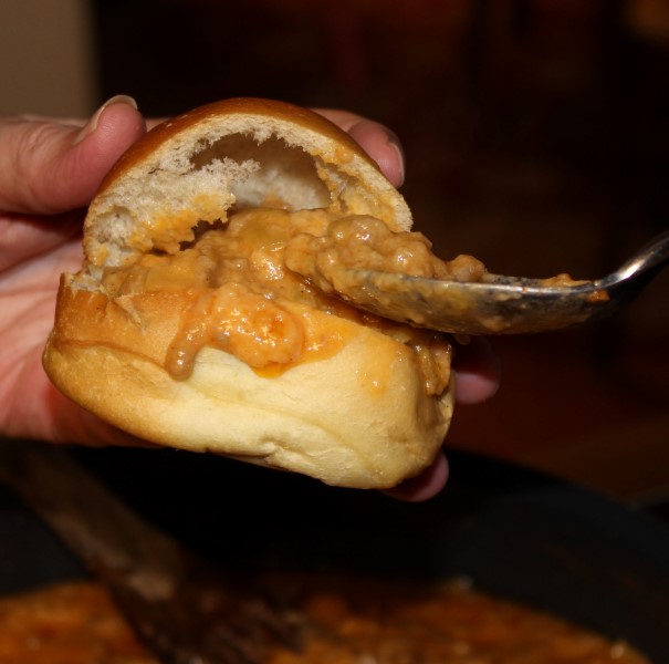 Beef Pistolettes - Filled French Rolls - aka Creole Stuffed Bread or Stuffed Beignets