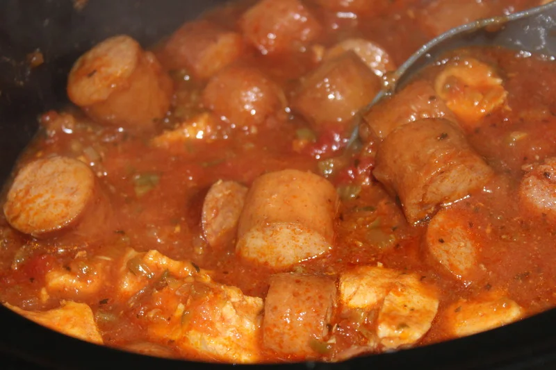 Smoked Sausage with Vegetables and Tomatoes