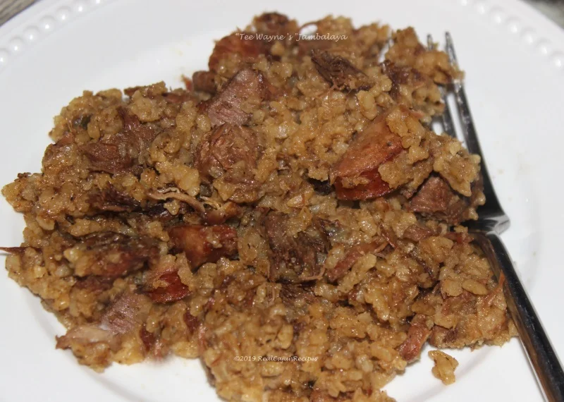 Tee Wayne's Pork Backbone Sausage Jambalaya