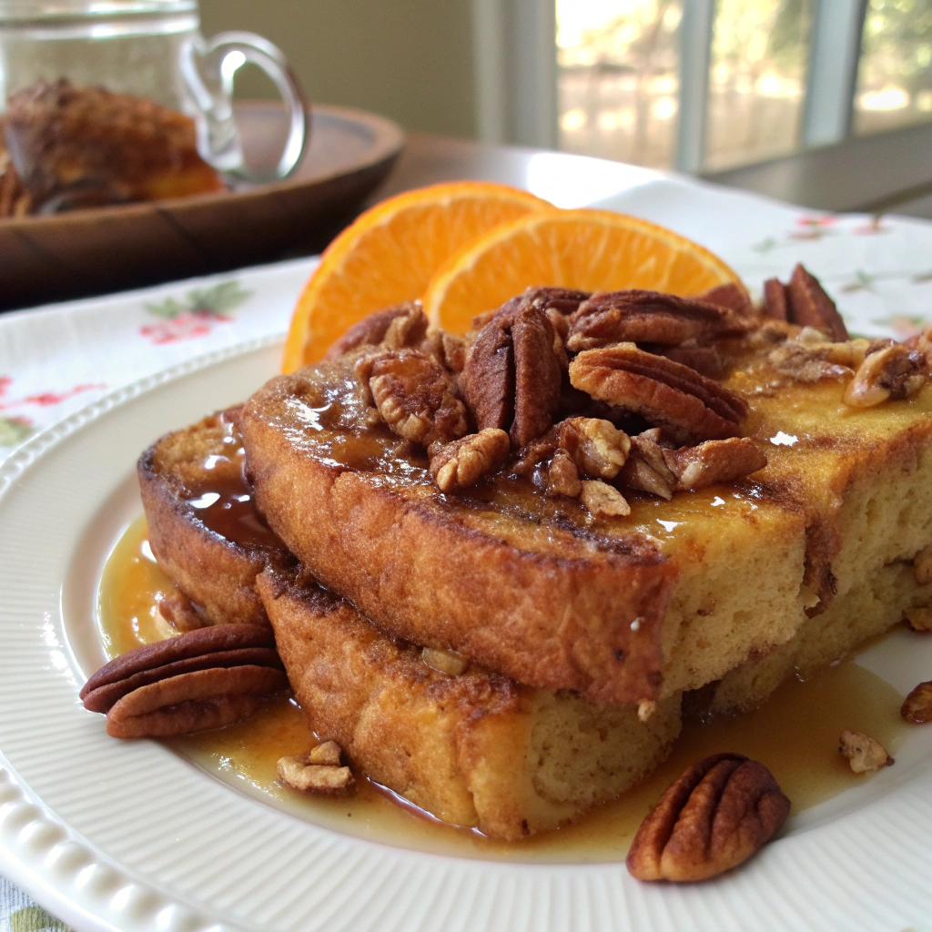 Baked Orange Pecan French Toast
