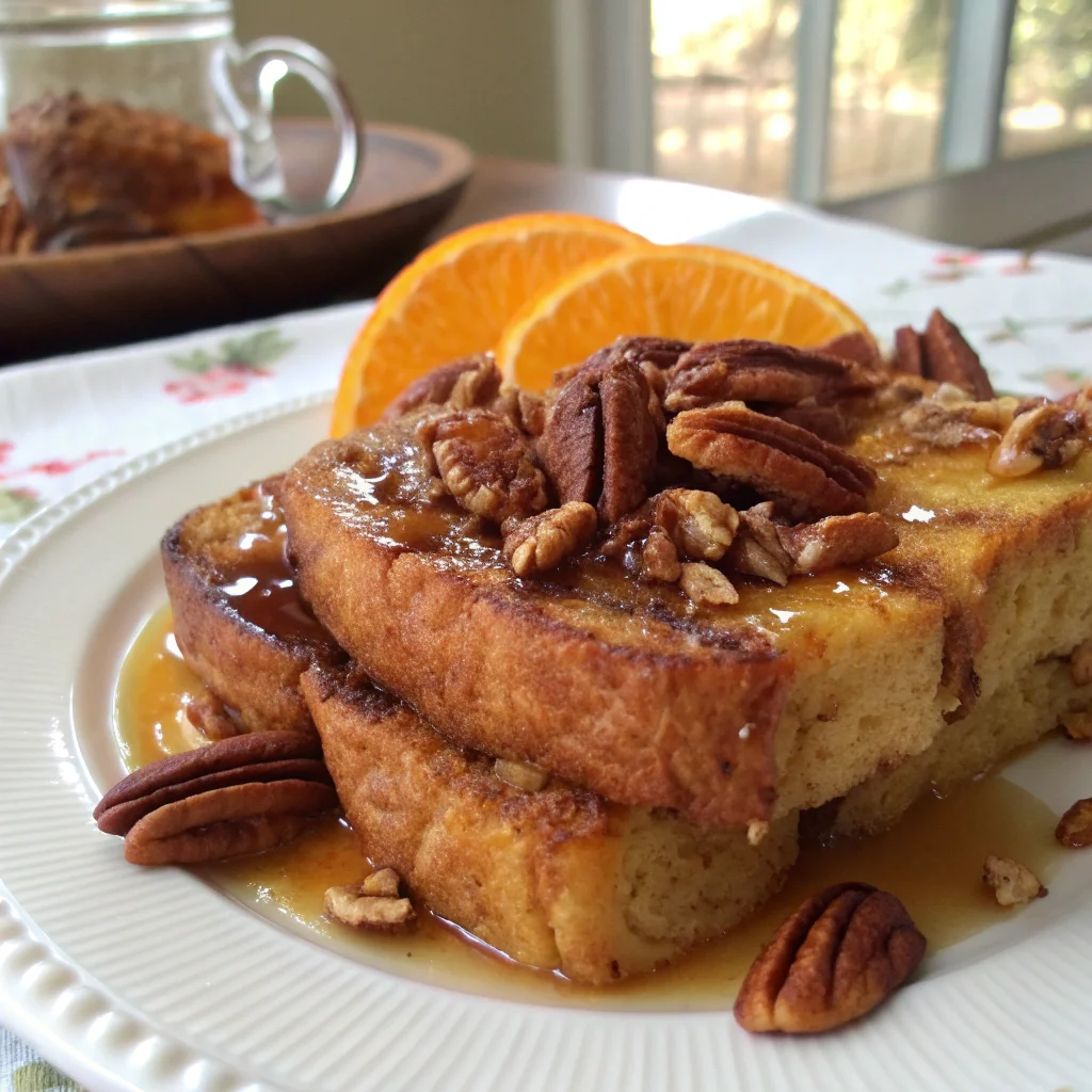 Baked Orange Pecan French Toast