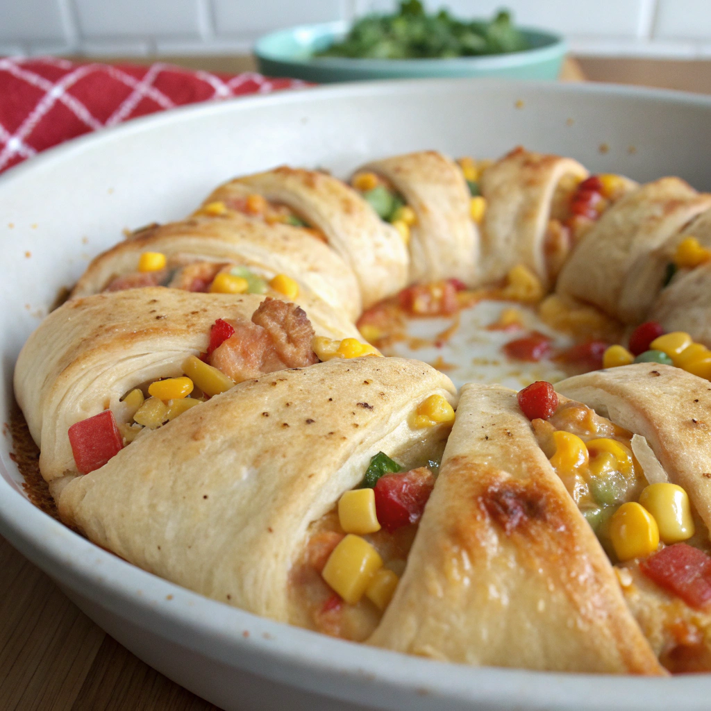 Bert's Chicken 'n Corn 'n Salsa Crescent