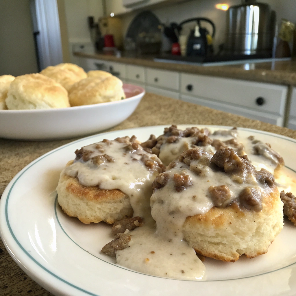 Biscuits and Gravy Pistolettes