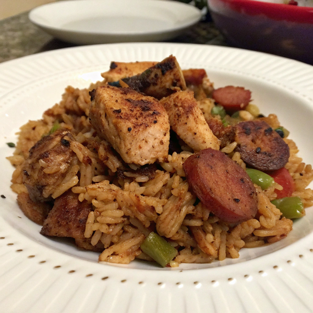 Blackened Chicken Jambalaya