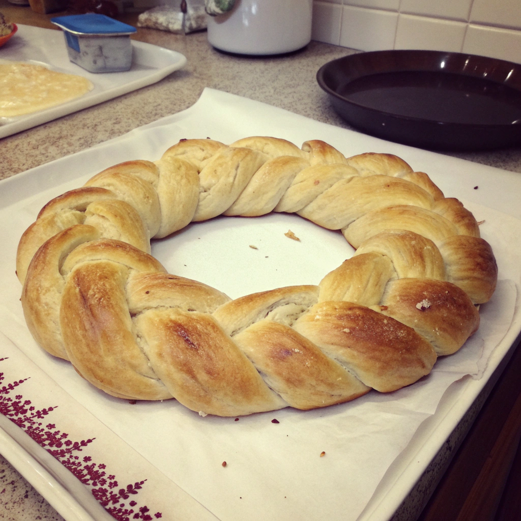 Braided Bread Wreath