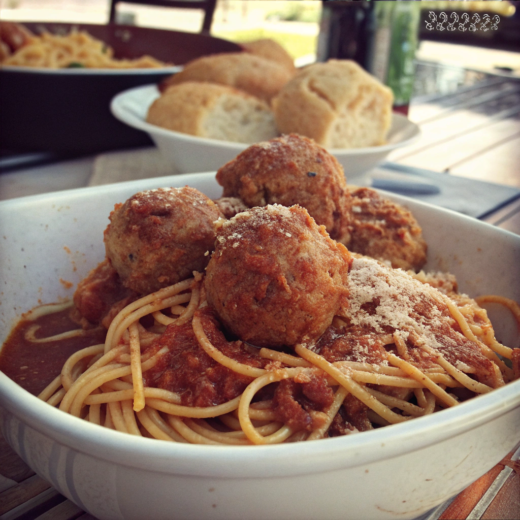 Bread Ball Spaghetti
