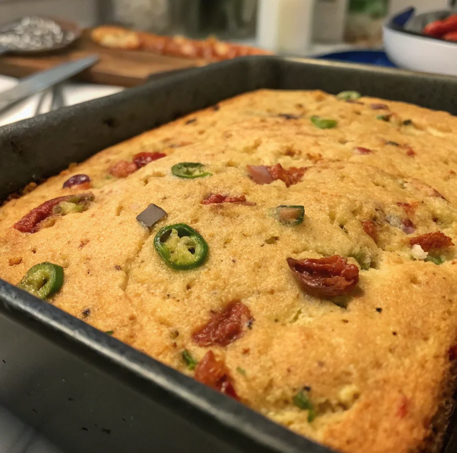 Cajun Crawfish Cornbread