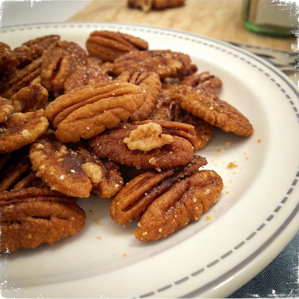 Caramel and Cinnamon Pecans