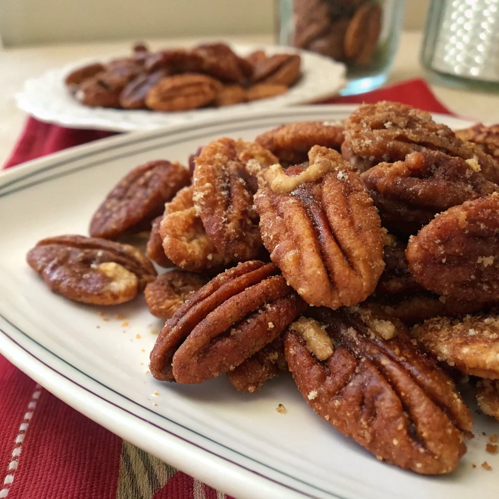 Caramel and Cinnamon Pecans