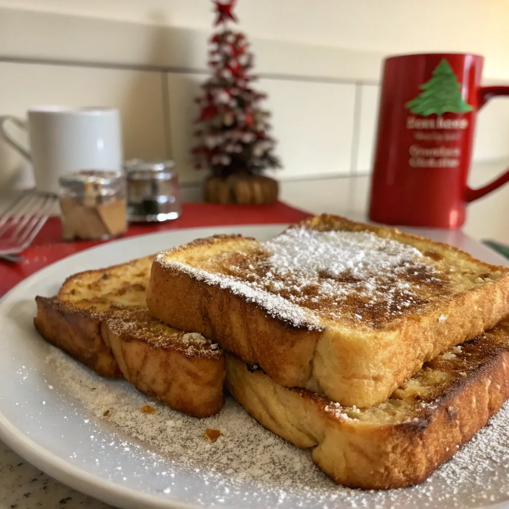 Christmas Eggnog French Toast