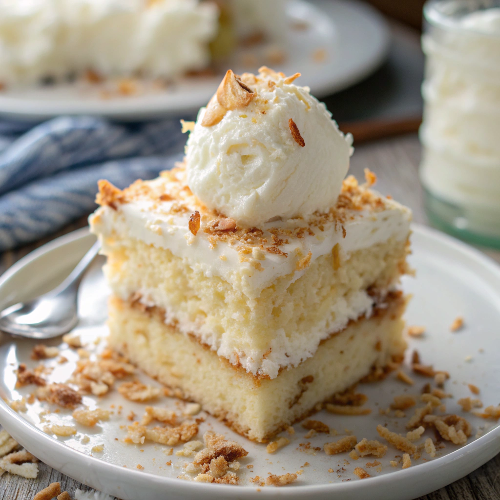 Coconut Cake Ice Cream