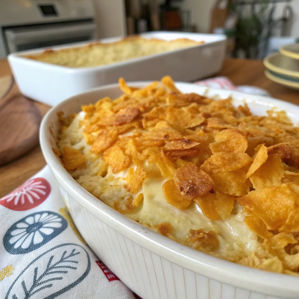 Corn Flake Topped Hash Brown Potatoes