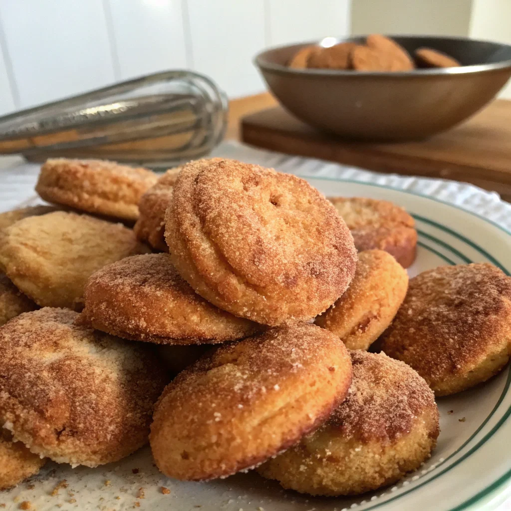 Drop and Roll Nutmeg Cookies