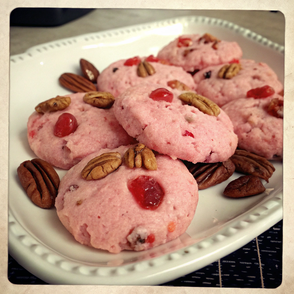 Easy Strawberry Pecan Cookies
