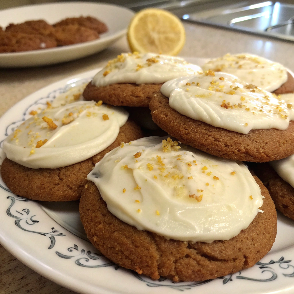 Grandma's Frosted Molasses Cookies