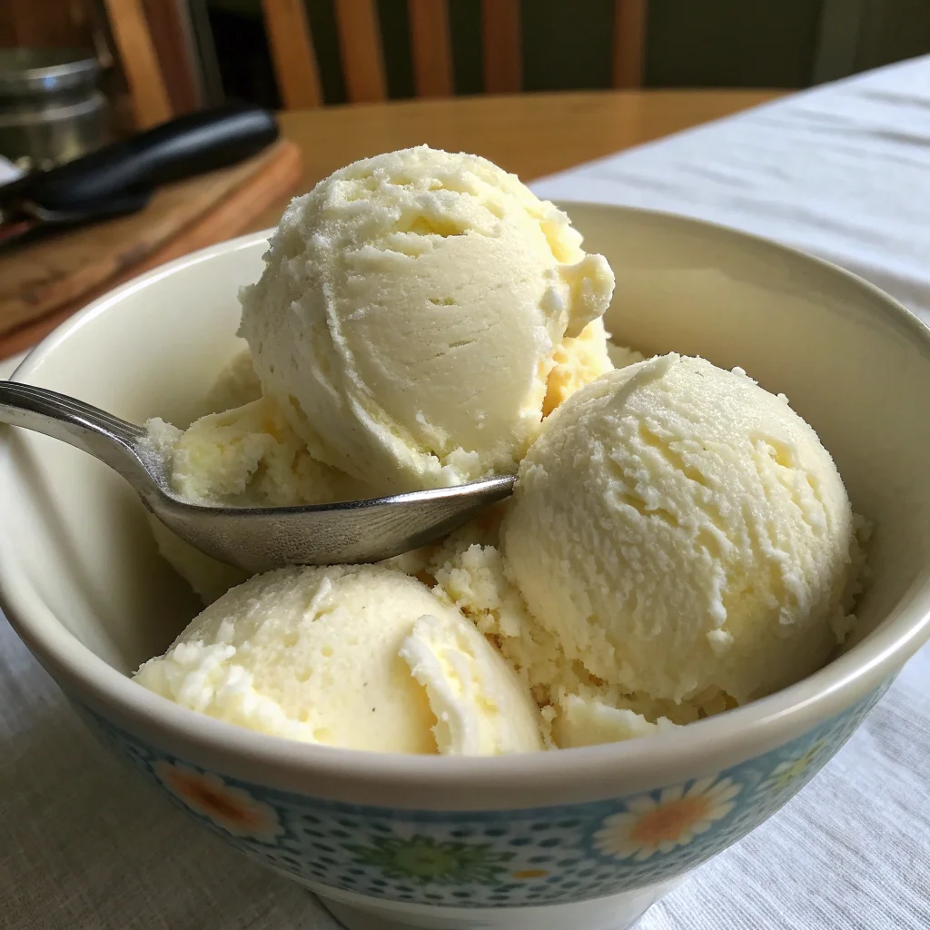 Homemade Vanilla Ice Cream