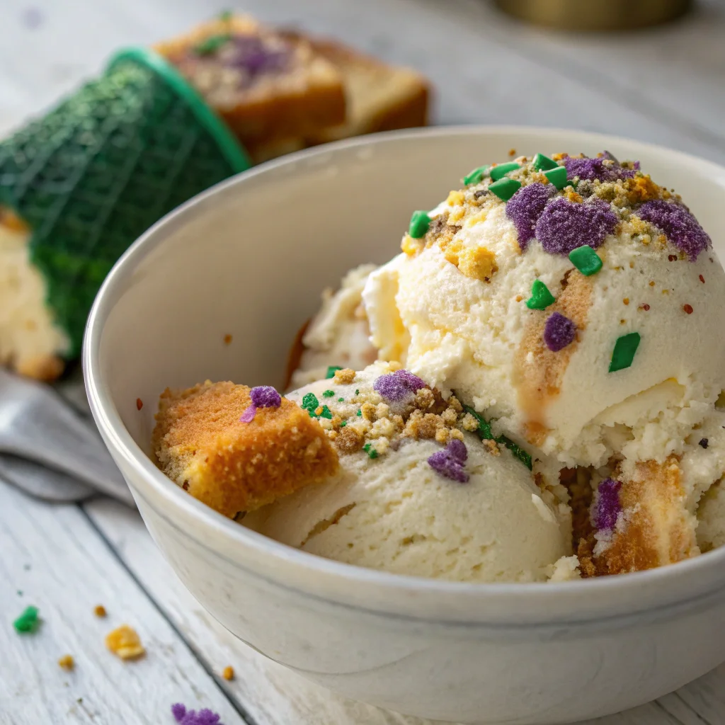 King Cake Ice Cream