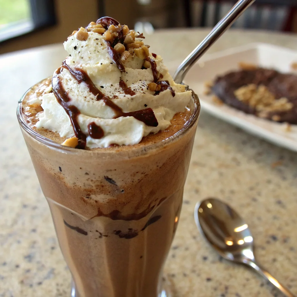 Mocha Peanut Butter Milk Shake