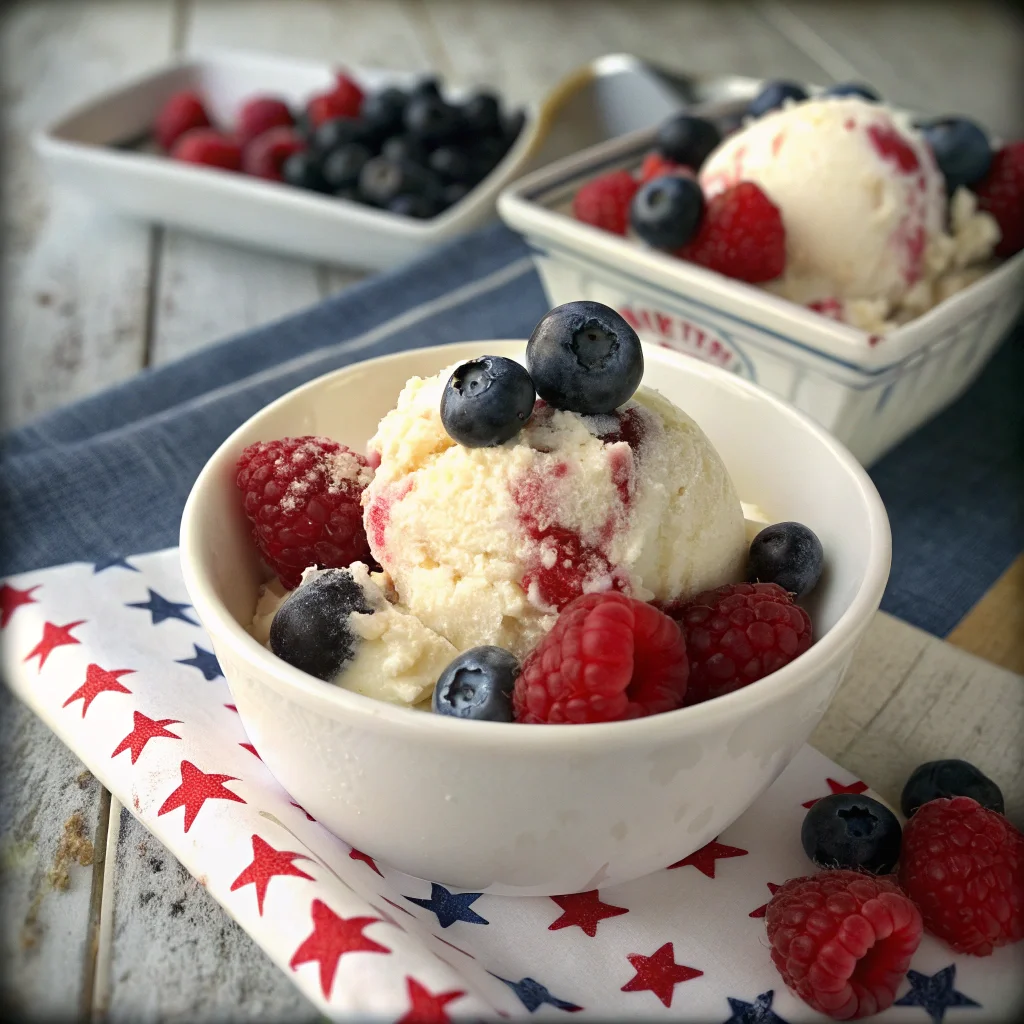 Old Glory Ice Cream (Grand Champion Recipe)