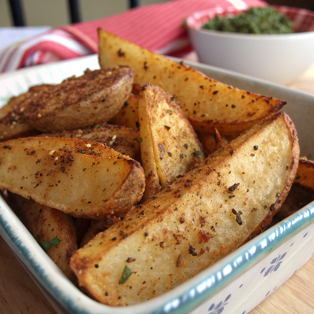 Oven Fried Cajun Potato Wedges