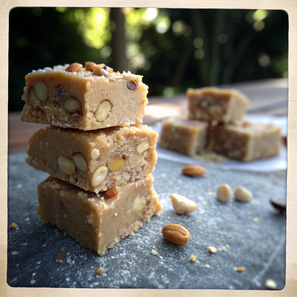 Peanut, Sesame and Coconut Fudge