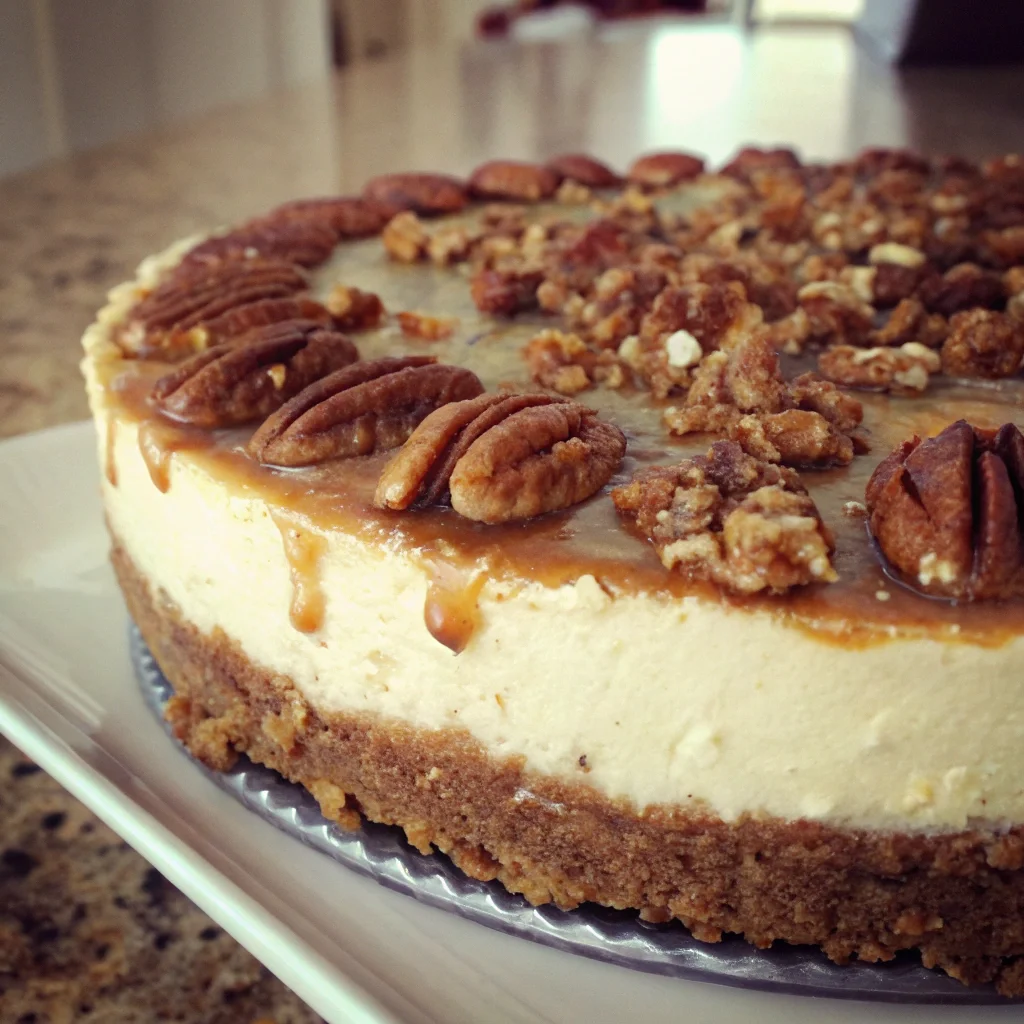 Pecan Praline Cheesecake