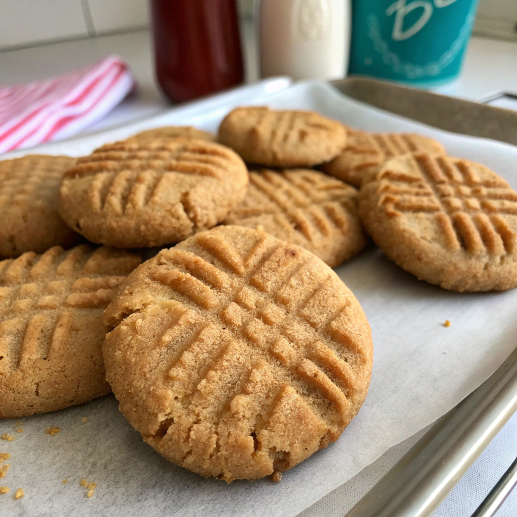 Biscuits express au beurre de cacahuète