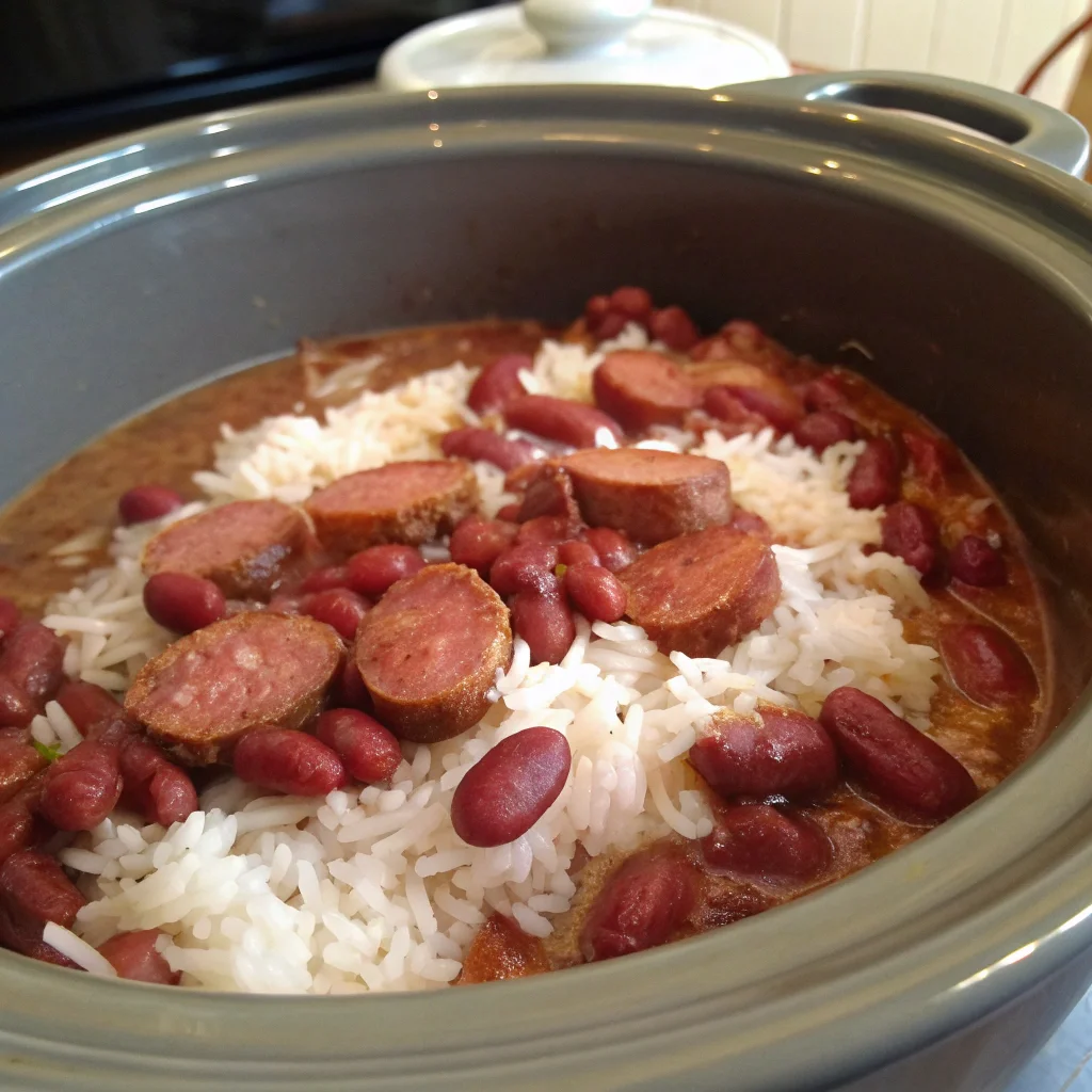 Red Beans and Rice Crock pot Style