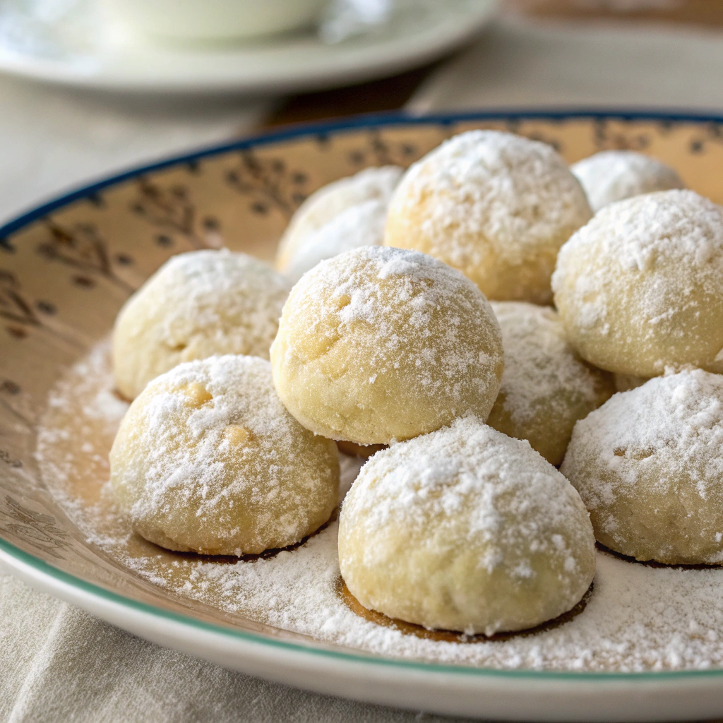 Russian Tea Cakes - A Crunchy Sugar Dusted Nut Ball...