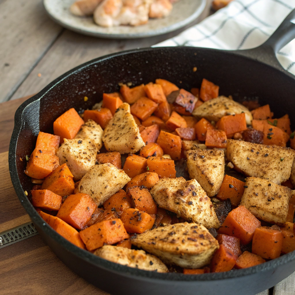 Spicy Chicken & Sweet Potatoes