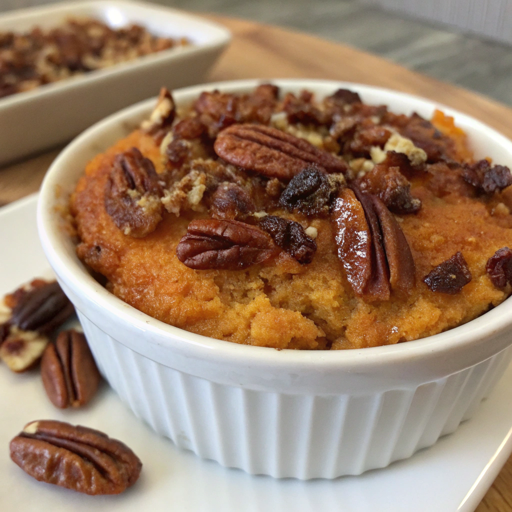 Sweet Potato Praline Soufflé