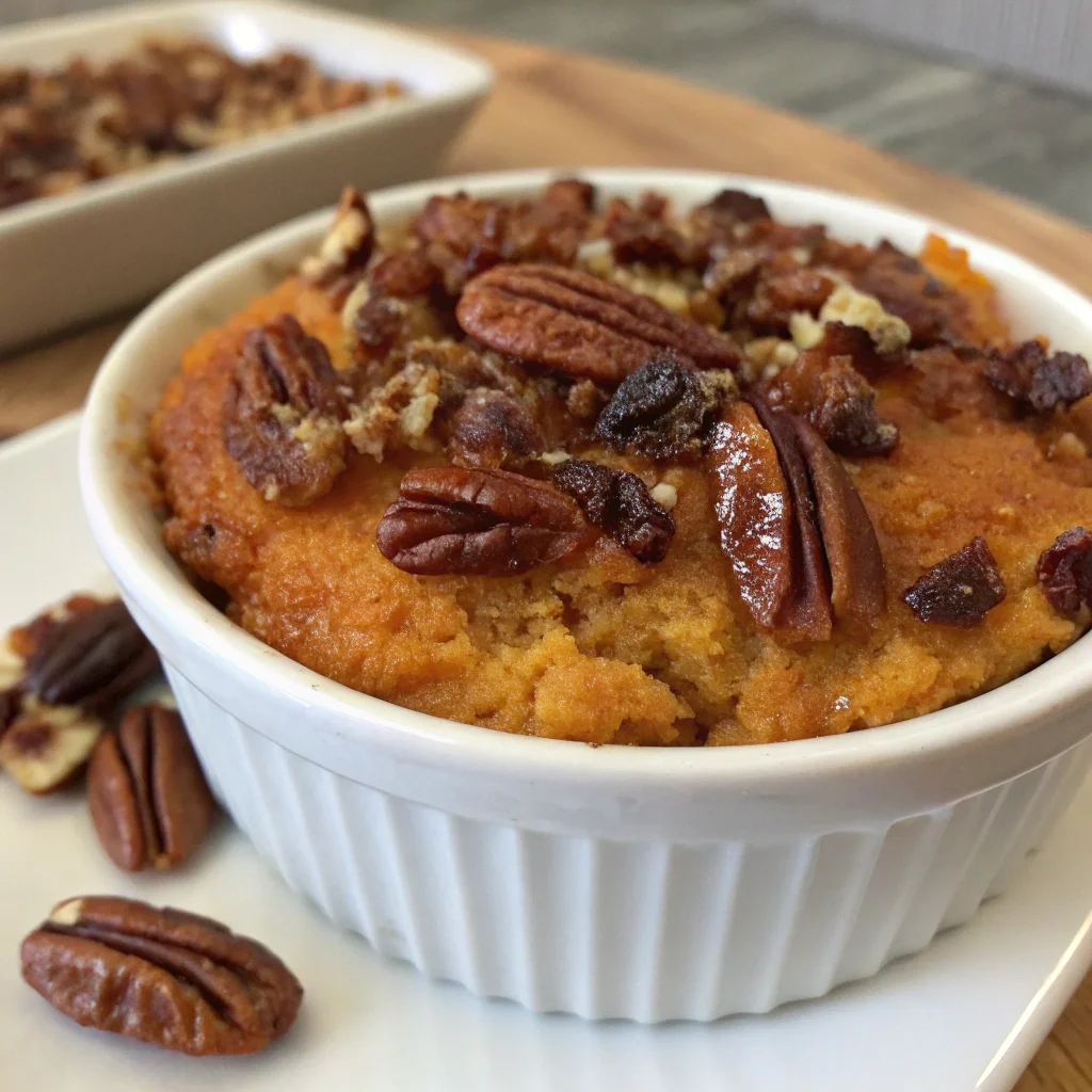 Sweet Potato Praline Soufflé