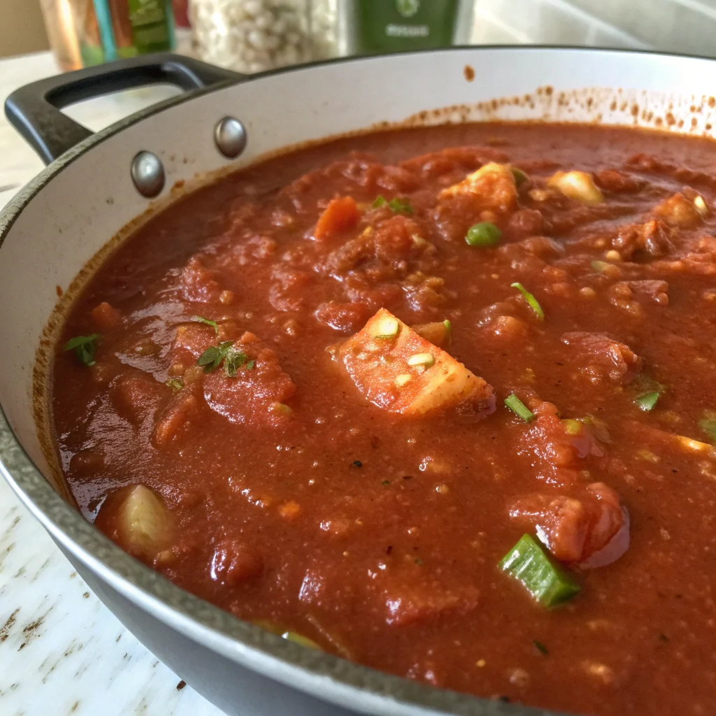 Tomato Based Sauce for Redfish or Red Snapper
