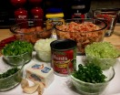 Crawfish and Sausage Etoufee Ingredients