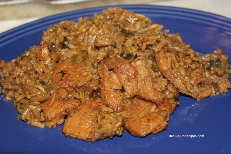 Pork Rib or Pork Chop Jambalaya with Cabbage la