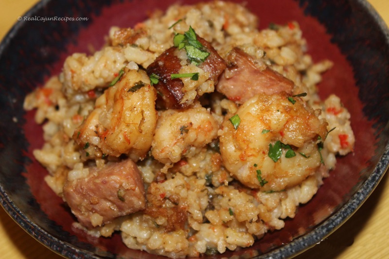 Shrimp Pilaf Rice Cooker (Hitachi) Style